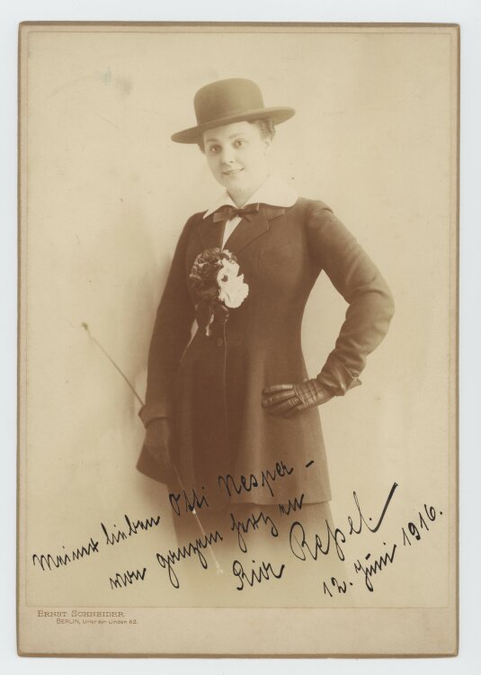 Ria Ressel - Autograph - 12.06.1916