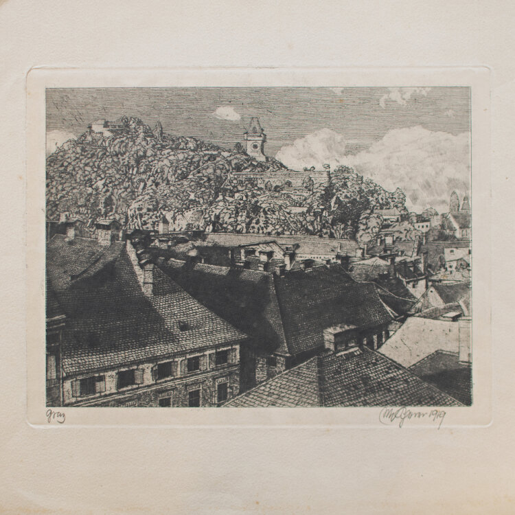 Max von Scherer - Graz - 1919 - Radierung