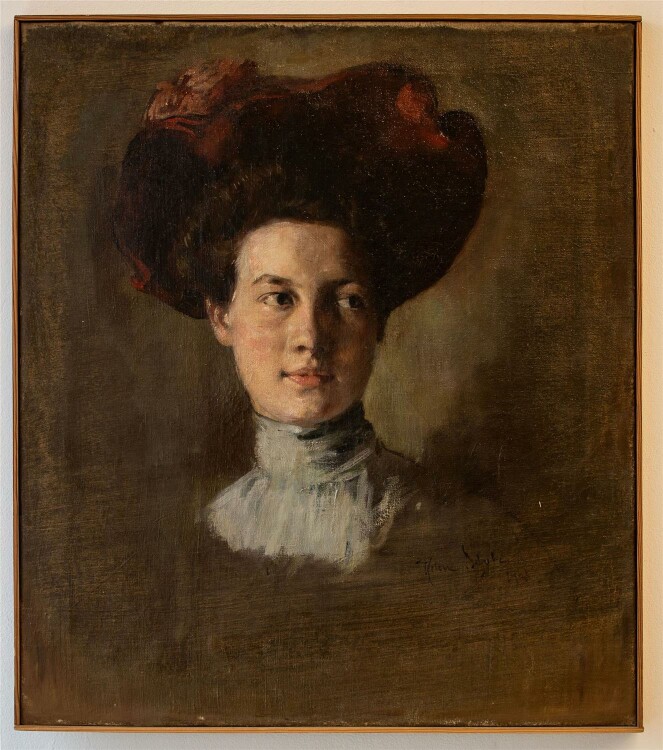 Helene Schulz - Frauenporträt - 1902 - Öl auf...