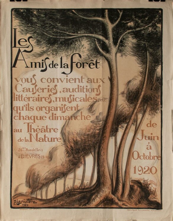 Pierre Lariviere - Plakat - Lithographie - 1920