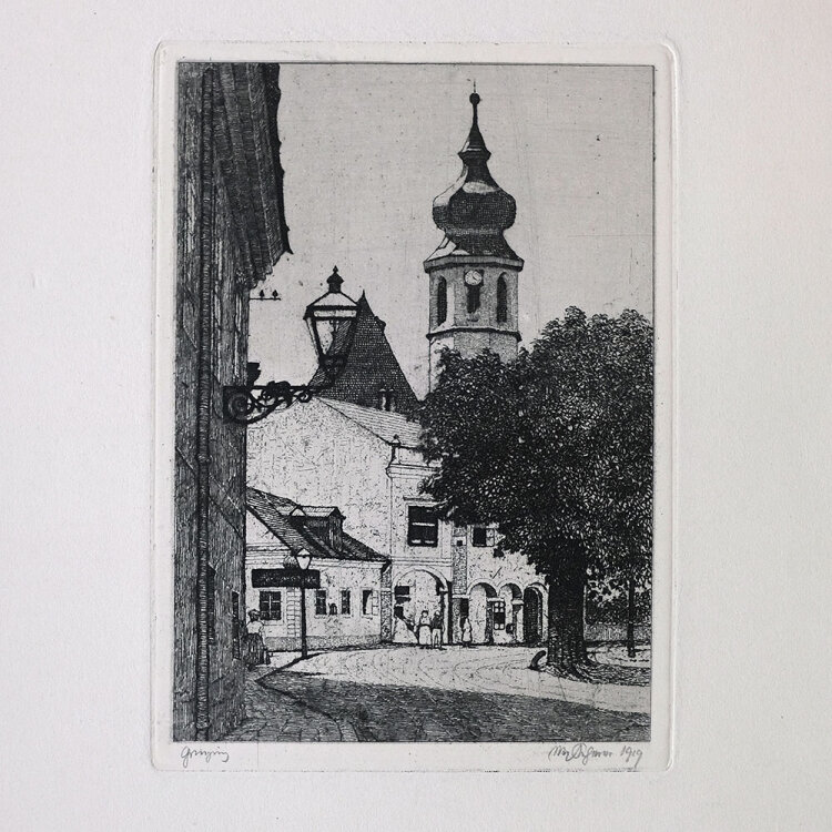 Max von Scherer - Pfarrkirche in Grinzing - 1919 -...