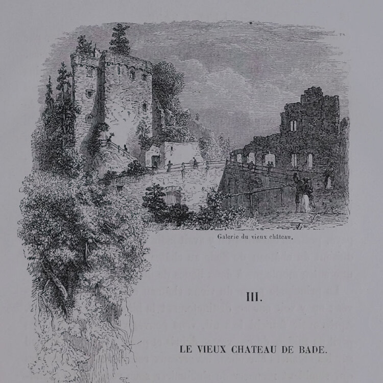 unbekannt - Le Vieux Chateau de Bade - o.J. - Holzstich