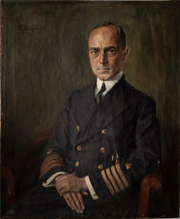 Karl Borgwardt - männliches Porträt - Öl auf Leinwand - 1917