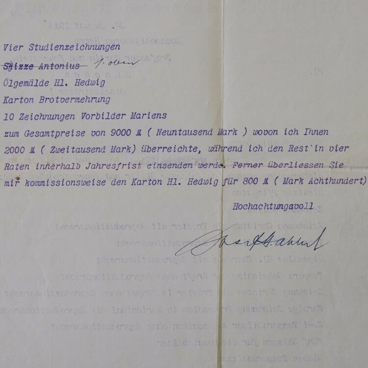 Josef Habbel - Brief - 24.08.1918