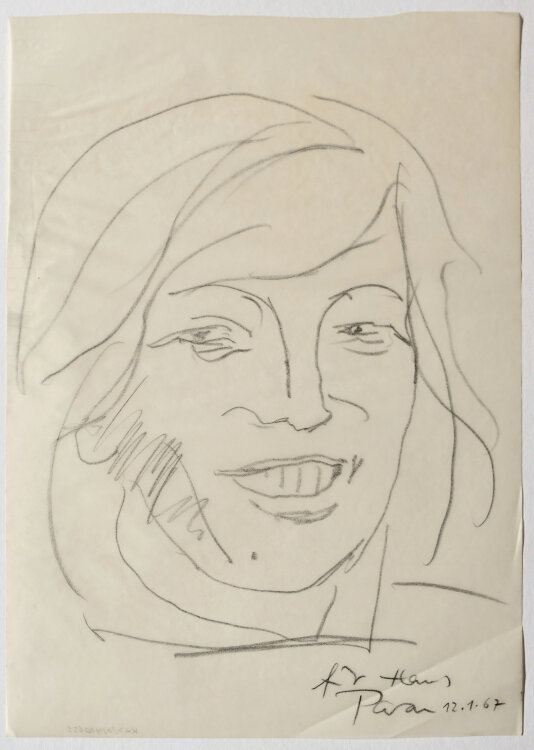 Paran G´Schrey - Frauenportrait - 1967 - Bleistift