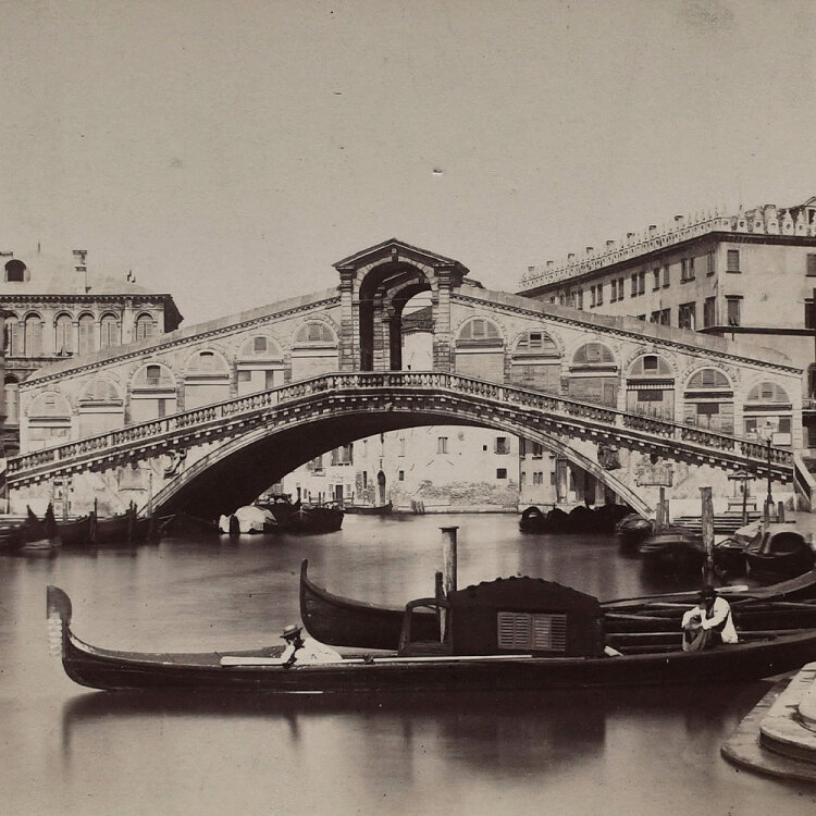 Carlo Naya - Ponte di Rialto (Rialtobrücke) - undatiert - Fotografie