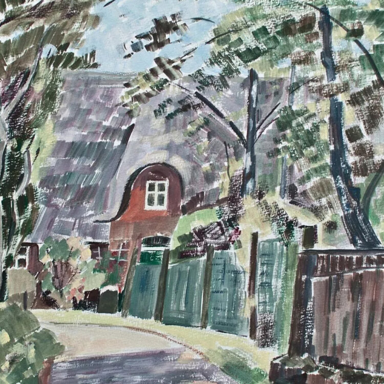 Sonja Wüsten - Wohnhaus - 1998 - Tempera auf festem Karton