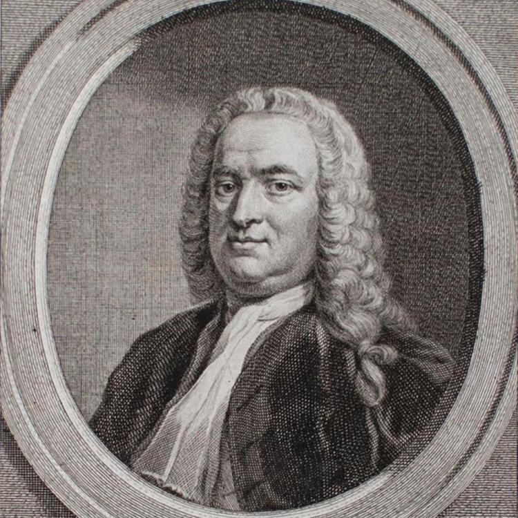 Jacobus Houbraken - Cornelis Hop, Diplomat - 1750 - Kupferstich auf Büttenpapier