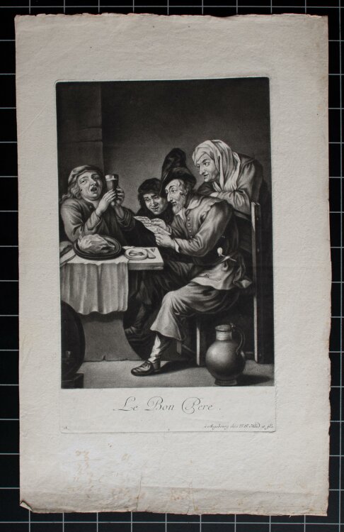 Johann Jacob Haid - Le Bon Pere - 1755 - Mezzotinto auf Büttenpapier