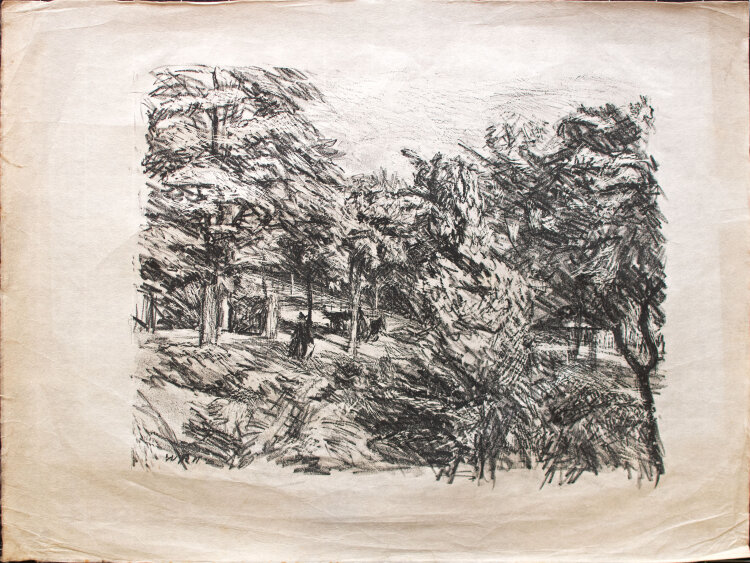 Unbekannt - Im Park - 1911 - Lithografie