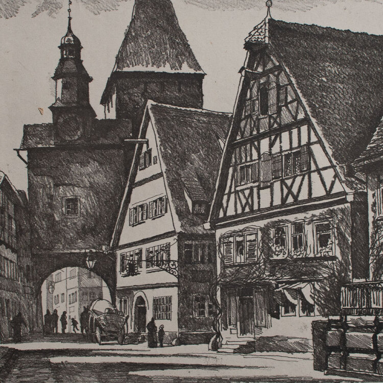 unbekannt - Rothenburg/Tauber - 1920 - Lithografie auf Büttenpapier