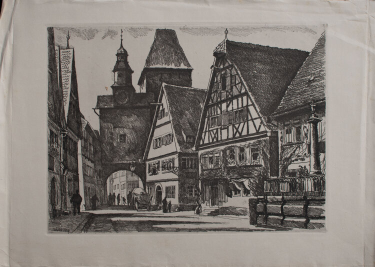 unbekannt - Rothenburg/Tauber - 1920 - Lithografie auf Büttenpapier