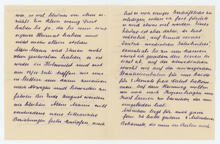 Hanna Georgi - Kondolenzbrief - 21.06.1914