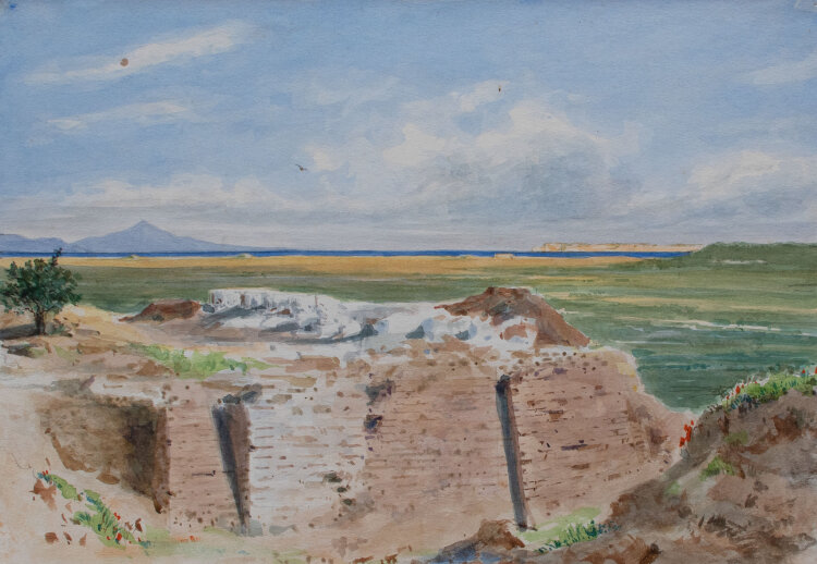 unbekannt - Troja des Homer: Ilion - um 1890 - Aquarell