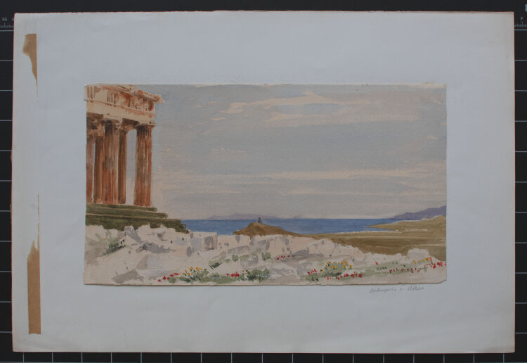 unbekannt - Akropolis von Athen - undatiert - Aquarell