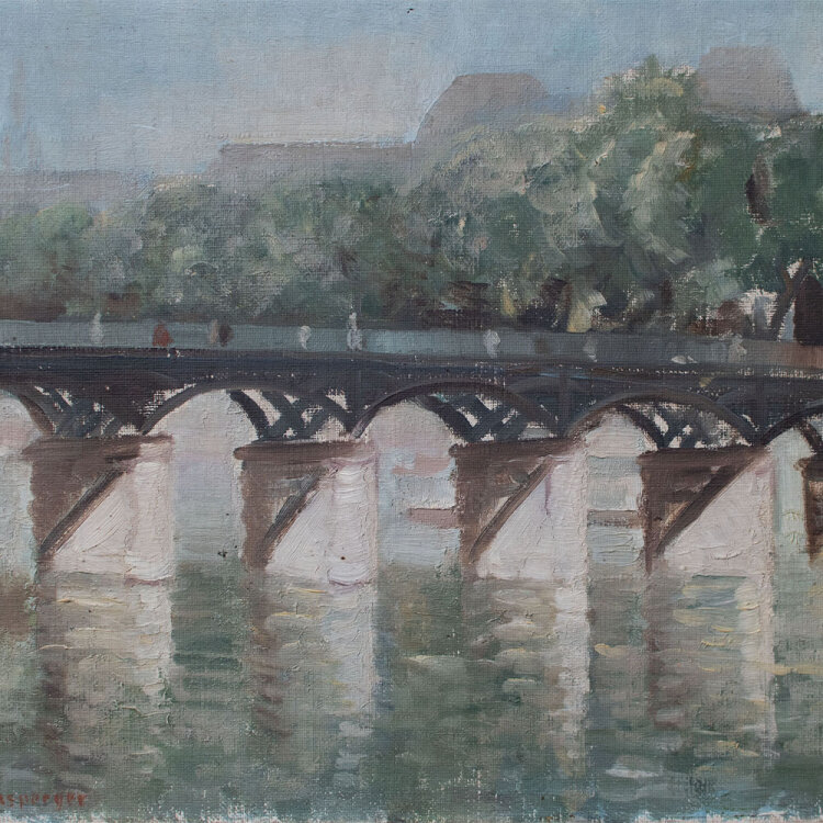 Ernst Baltensperger - Pont des Arts - undatiert - Öl...