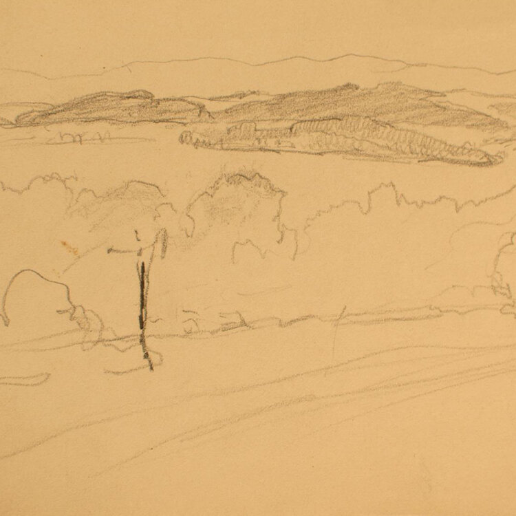 Eugen Reich-Münsterberg - Landschaft - undatiert - Bleistift