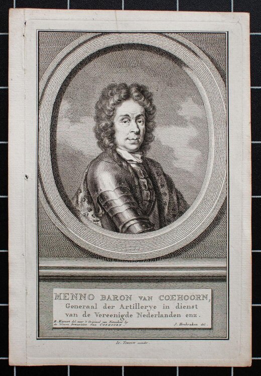 Jacobus Houbraken - Bildnis Menno Baron van Coehoorn -...