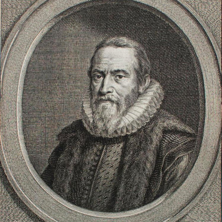 Jacobus Houbraken - Bildnis Johan Oldenbarneveld, Advokat...