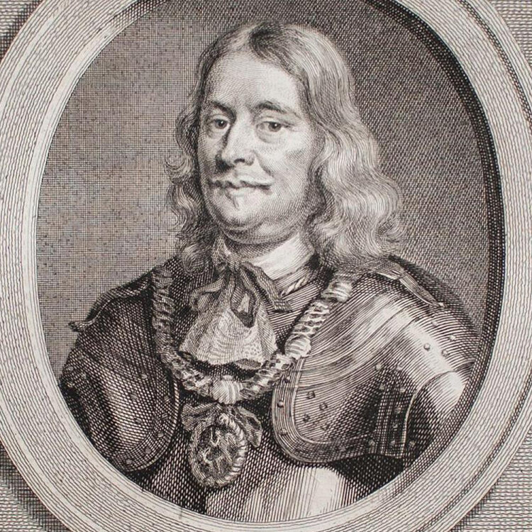 Jacobus Houbraken - Bildnis Johan Evertsen, Admiral -...