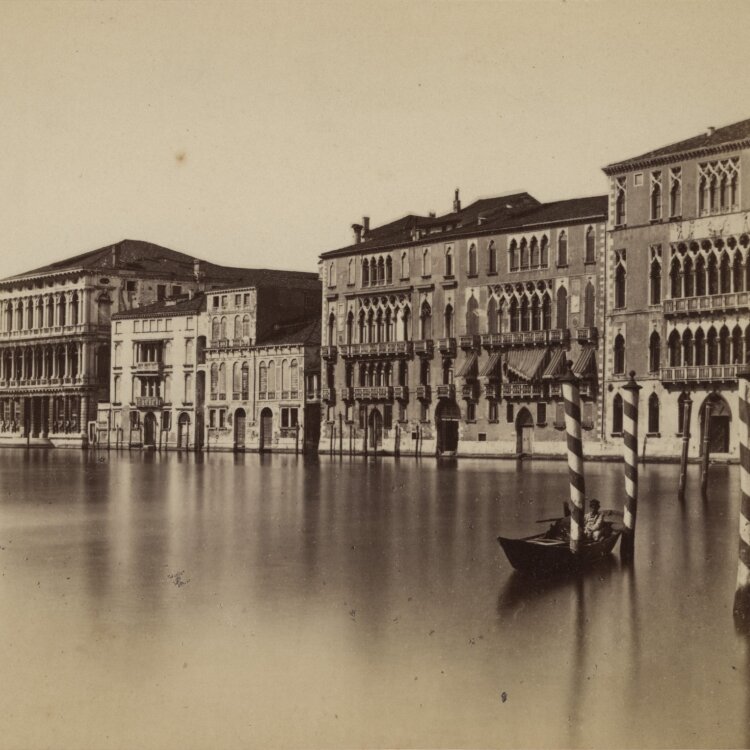 Carlo Naya - Canal Grande mit Palazzo Foscari - undatiert - Albuminabzug