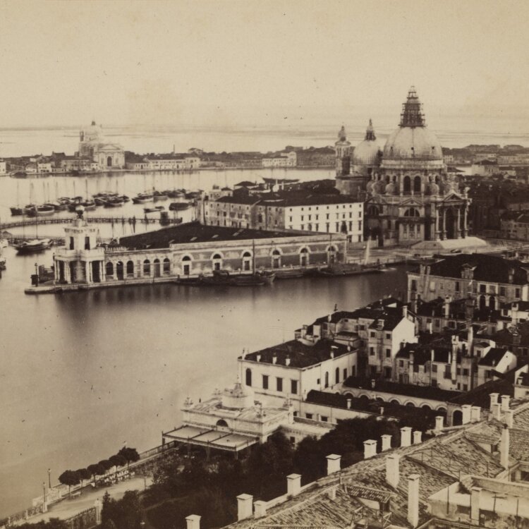 Carlo Naya - Panoramaansicht über den Canal Grande - undatiert - Albuminabzug