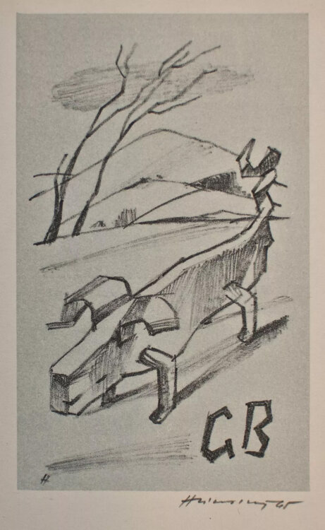 Stanislav Hlinovský - Exlibris - 1964 - Farblithografie