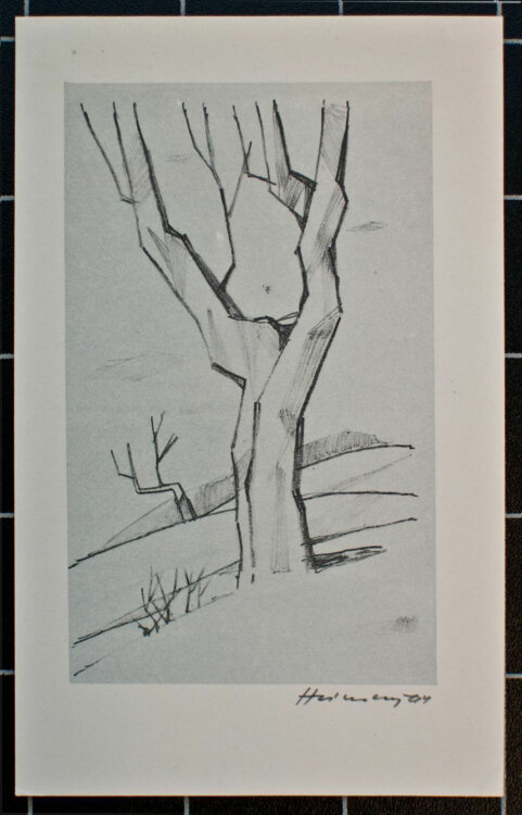 Stanislav Hlinovský - Kleine Landschaft - 1964 - Lithografie