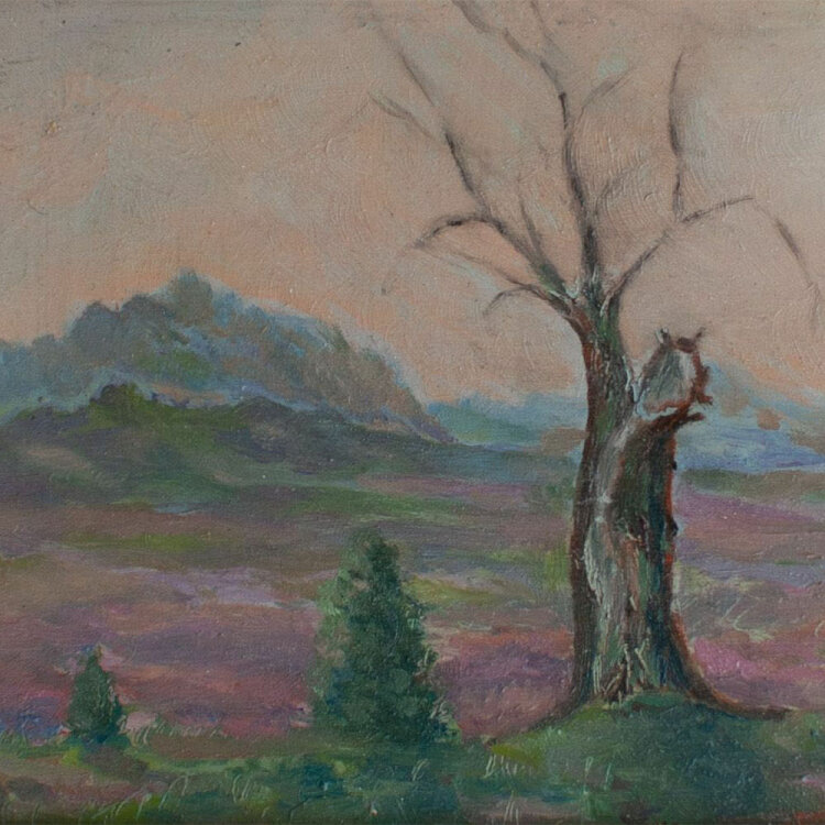 G. Hilbart - Berglandschaft am Abend - undatiert - Öl