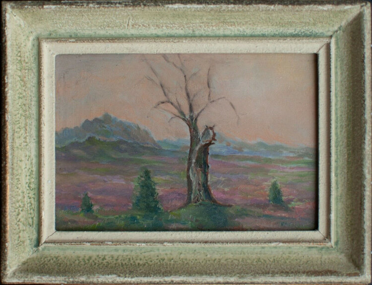 G. Hilbart - Berglandschaft am Abend - undatiert - Öl