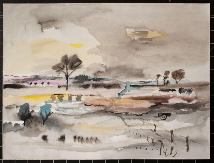 Ursula von Seemen - Weite Landschaft - undatiert - Aquarell