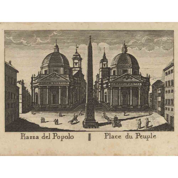 unbekannt - Piazza del Popolo / Place du Peuple -...