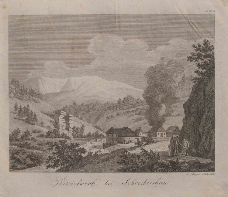 Daniel Berger - Vitriolwerk bei Schreiberhau (Szklarska Poręba) - 1793 - Kupferstich