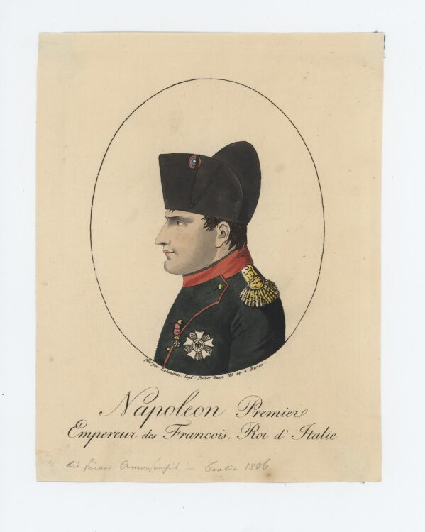 unbekannt - Bildnis Napoleon Bonaparte - undatiert -...