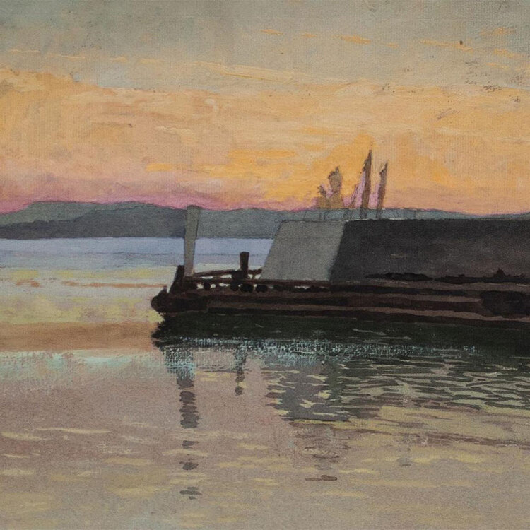 Manfred Lindemann-Frommel - Laboe - 1898 - Gouache