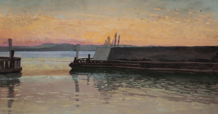 Manfred Lindemann-Frommel - Laboe - 1898 - Gouache