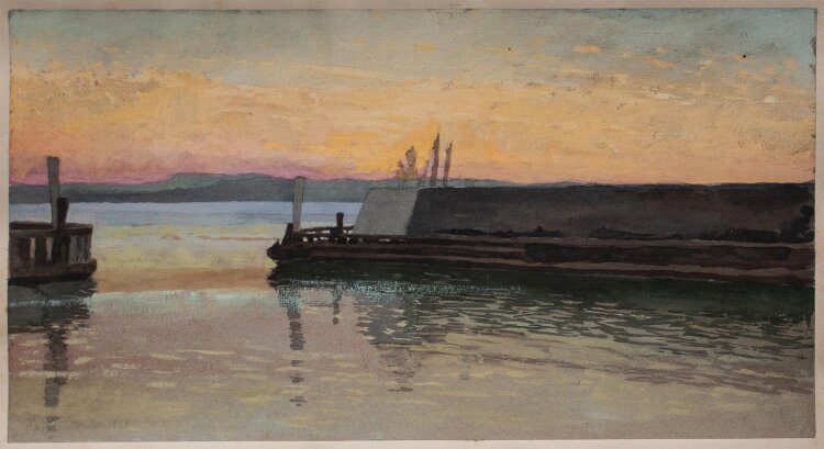 Manfred Lindemann-Frommel - Laboe - 1898 - Gouache