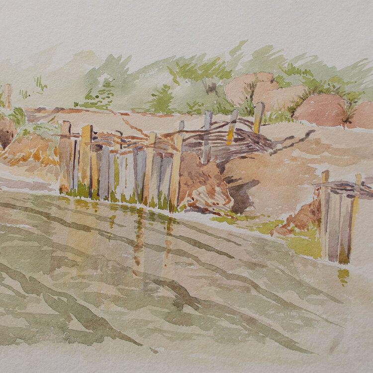 Unbekannt - Wiek auf Rügen - o. J. - Aquarell