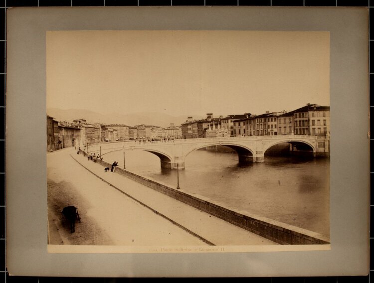 Unbekannter Künstler - Ponte Solferino, Pisa - Fotografie - 19. Jh.