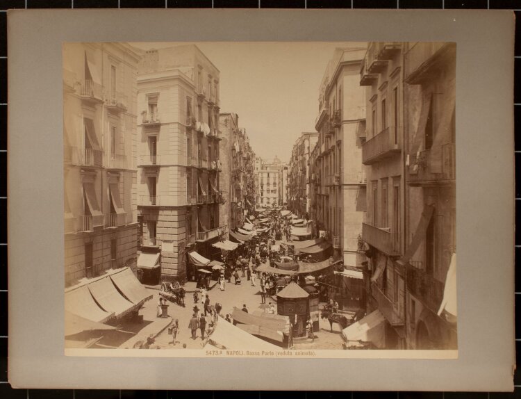 Giacomo Brogi - Straßenszene in Neapel - o.J. - Forografie