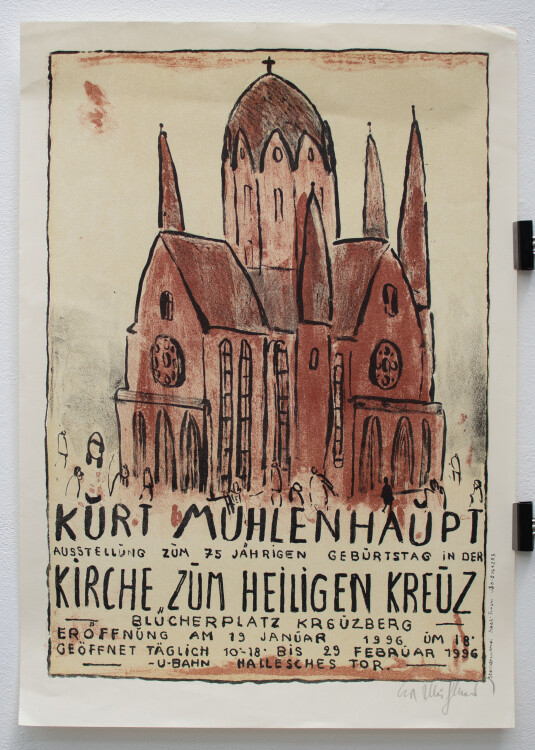 Kurt Mühlenhaupt - Kirche zum Heiligen Kreuz, Berlin Kreuzberg - 1996 - Offsetdruck