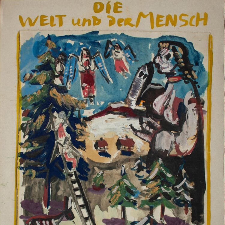 Kurt Bunge - Die Welt und der Mensch - 1936 - Aquarell