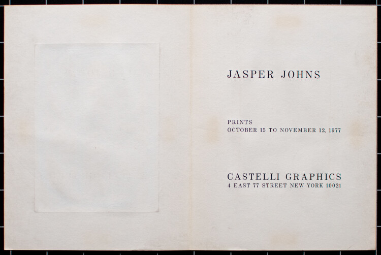 Jasper Johns - 0 through 9 - 1977 - Radierung