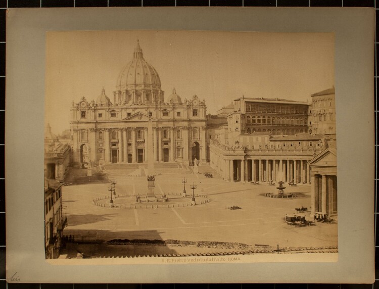 Unbekannter Künstler - St. Peters Basilica, Rom - Fotografie - 19. Jh.