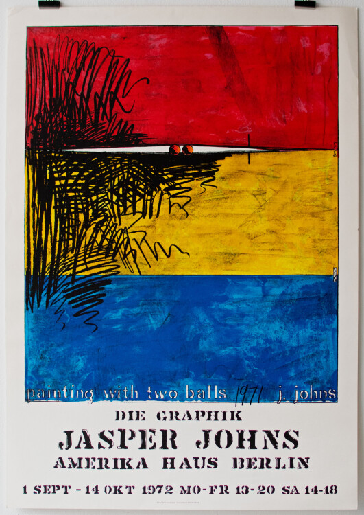 Jasper Johns - Painting with Two Balls 1971 - 1972 - Farbserigrafie