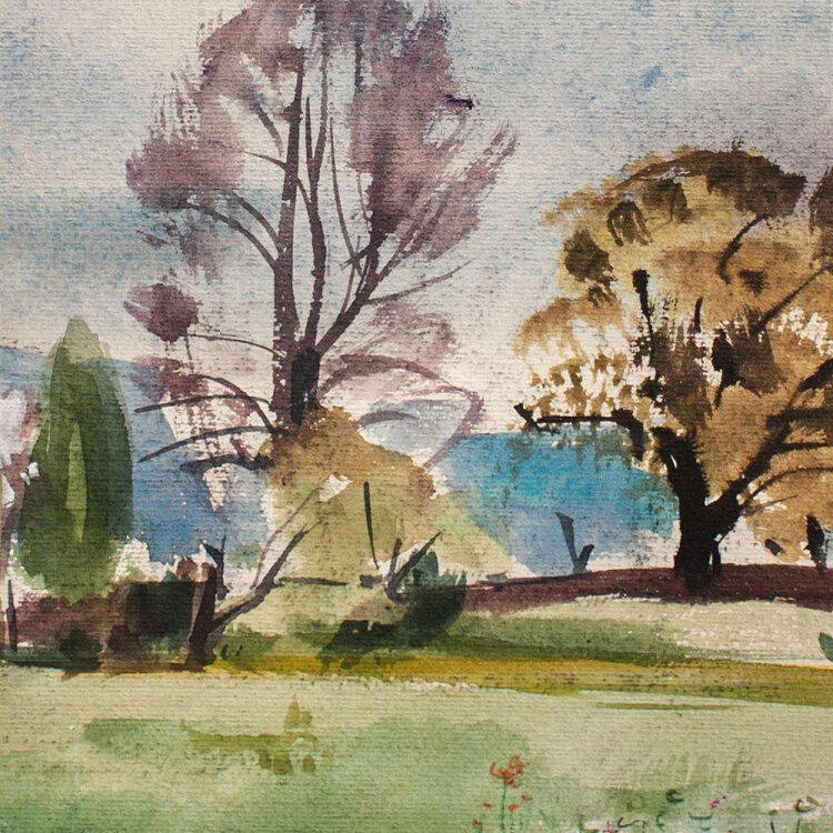 unbekannt - Landschaft - undatiert - Aquarell