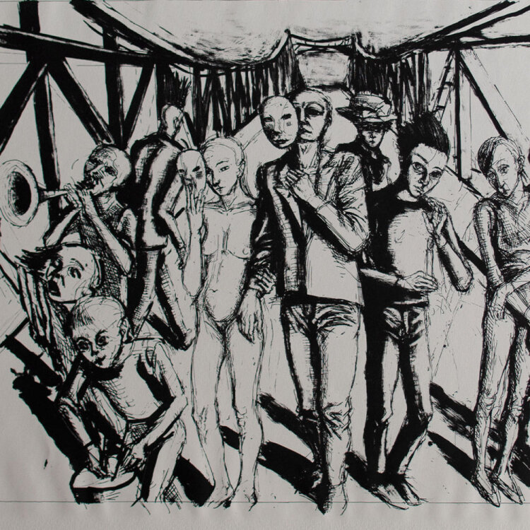 Doris Ziegler - Große Passage - 1989 - Lithografie