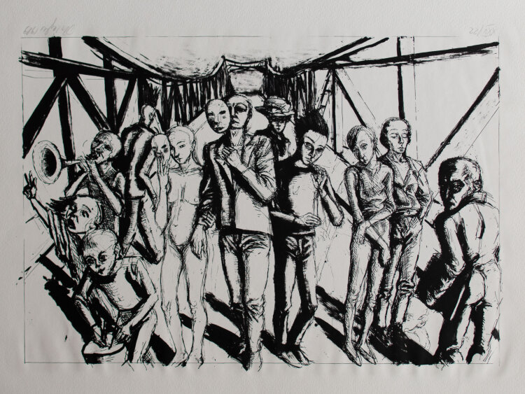 Doris Ziegler - Große Passage - 1989 - Lithografie