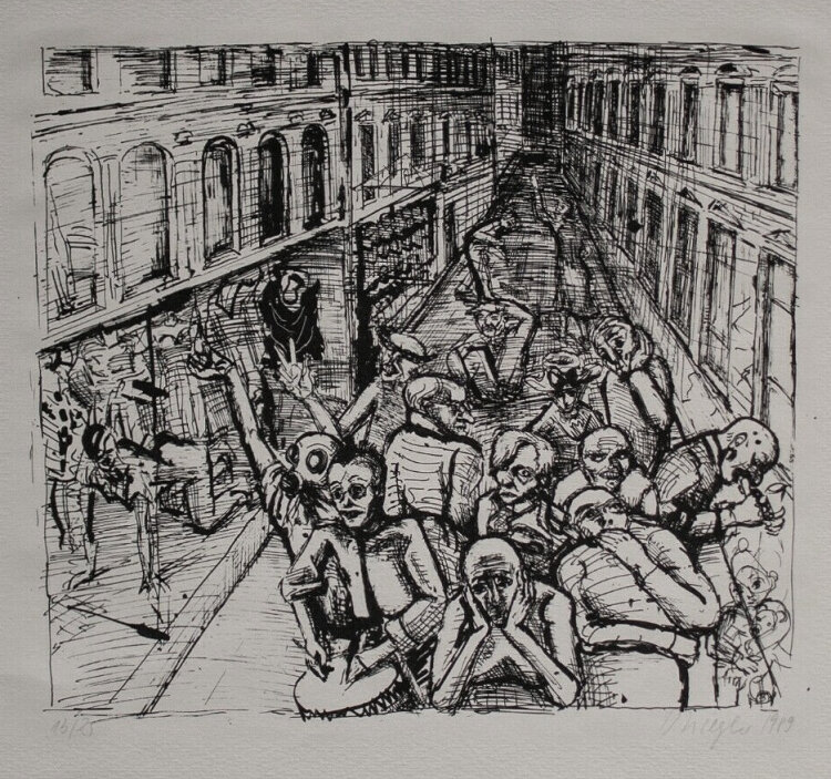 Doris Ziegler - Große Passage - 1989 - Lithografie