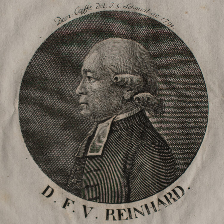 Daniel Caffé - Bildnis Franz Volkmar Reinhard - 1791 - Radierung